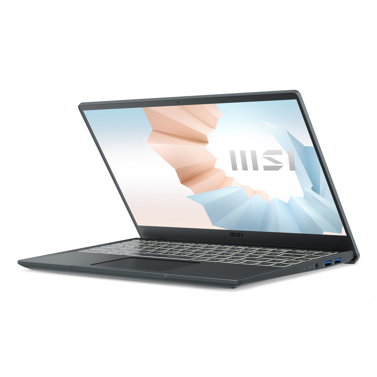 MSI Modern 14 B11MOU-1024 Intel® Core™ i5 i5-1155G7 Laptop 35.6 cm (14") Full HD 8 GB DDR4-SDRAM 512 GB SSD Wi-Fi 6 (802.11ax) Windows 11 Home Carbon, Grey