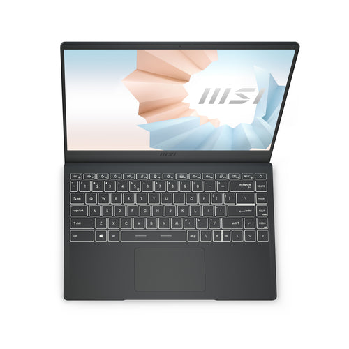 MSI Modern 14 B11MO-014CA Intel® Core™ i7 i7-1165G7 Laptop 35.6 cm (14") Full HD 16 GB DDR4-SDRAM 512 GB SSD Wi-Fi 6 (802.11ax) Windows 10 Home Grey