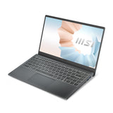 MSI Modern 14 B11MOU-1024 Intel® Core™ i5 i5-1155G7 Laptop 35.6 cm (14") Full HD 8 GB DDR4-SDRAM 512 GB SSD Wi-Fi 6 (802.11ax) Windows 11 Home Carbon, Grey