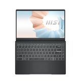 MSI Modern 14 B11MOU-480CA laptop Intel® Core™ i7 i7-1165G7 35.6 cm (14") Full HD 8 GB DDR4-SDRAM 512 GB SSD Wi-Fi 6 (802.11ax) Windows 10 Home Grey