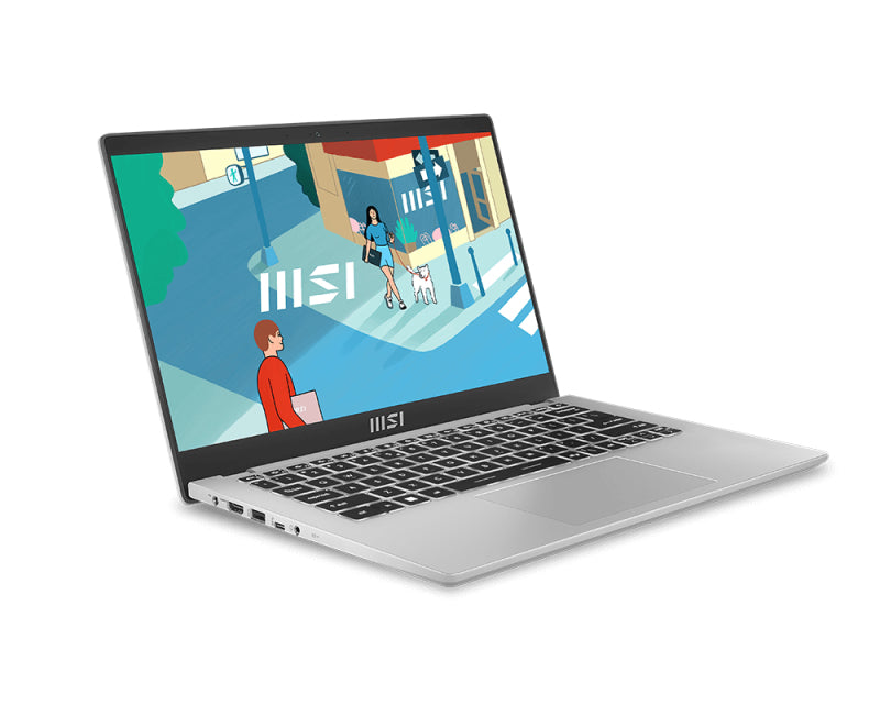 MSI Modern C13M-621US Intel® Core™ i7 i7-1355U Laptop 35.6 cm (14") Full HD 16 GB DDR4-SDRAM 1 TB SSD Wi-Fi 6 (802.11ax) Windows 11 Black, Rose gold, Silver