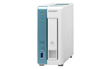 QNAP TS-131K NAS Tower AL214 1 GB DDR3 0 TB HDD QNAP Turbo System Turquoise, White