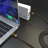 j5create JUCX25L18 USB cable 1.8 m USB C 480 Gbit/s Black, Orange
