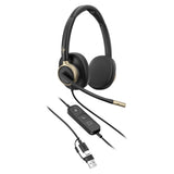 HP Poly Mission 825 Stereo USB Wired Headset