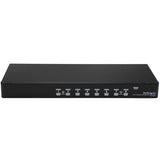 StarTech.com 8 Port 1U Rackmount USB KVM Switch Kit with OSD and Cables - TAA