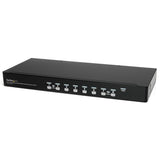 StarTech.com 8 Port 1U Rackmount USB KVM Switch Kit with OSD and Cables - TAA