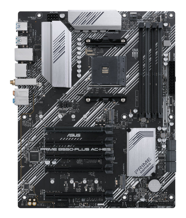 ASUS PRIME B550-PLUS AC-HES motherboard AMD B550 Socket AM4 ATX