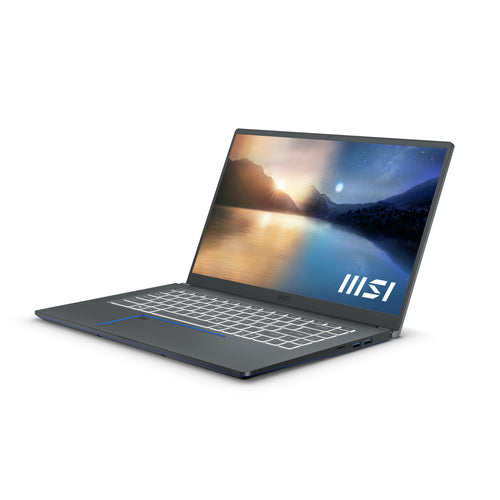 MSI Prestige 15 A11SCX-270CA Intel® Core™ i7 i7-1185G7 Laptop 39.6 cm (15.6") 4K Ultra HD 32 GB DDR4-SDRAM 1 TB SSD NVIDIA® GeForce® GTX 1650 Max-Q Wi-Fi 6 (802.11ax) Windows 10 Pro Grey