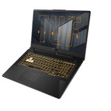 ASUS TUF Gaming F17 FX706HCB-QS72-CB laptop Intel® Core™ i7 i7-11800H 43.9 cm (17.3") Full HD 16 GB DDR4-SDRAM 512 GB SSD NVIDIA GeForce RTX 3050 Wi-Fi 6 (802.11ax) Windows 11 Home Grey