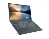MSI Prestige 15 A11SB-469CA Intel® Core™ i7 i7-1185G7 Laptop 39.6 cm (15.6") Full HD 16 GB DDR4-SDRAM 512 GB SSD NVIDIA GeForce MX450 Wi-Fi 6 (802.11ax) Windows 10 Home Carbon, Grey