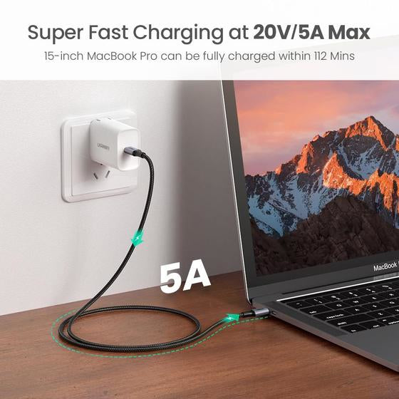 Ugreen 70429 USB cable 1 m USB C 0.48 Gbit/s 100 W Black