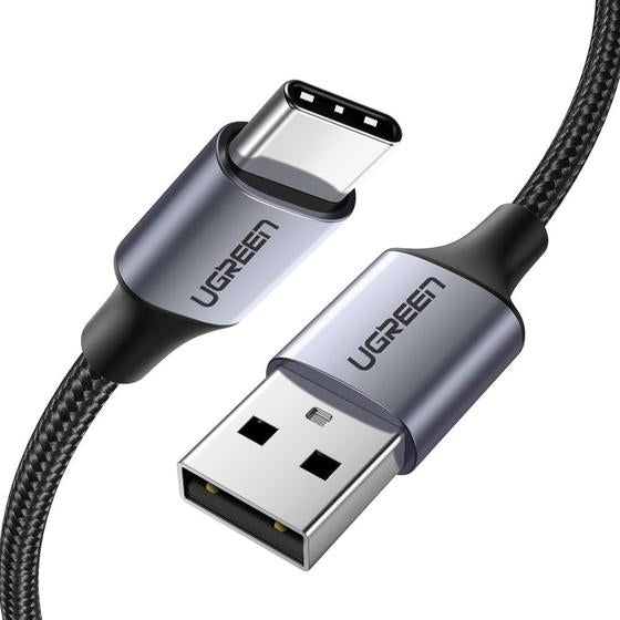 Ugreen 60126 USB cable 1 m USB C USB A 0.48 Gbit/s Black, Grey