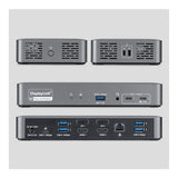 StarTech.com Dual-Monitor USB-C Docking Station, 4K 60Hz, HDMI or DisplayPort, 96W Laptop Charging, Gigabit Ethernet, Universal Smart Dock for Windows and macOS