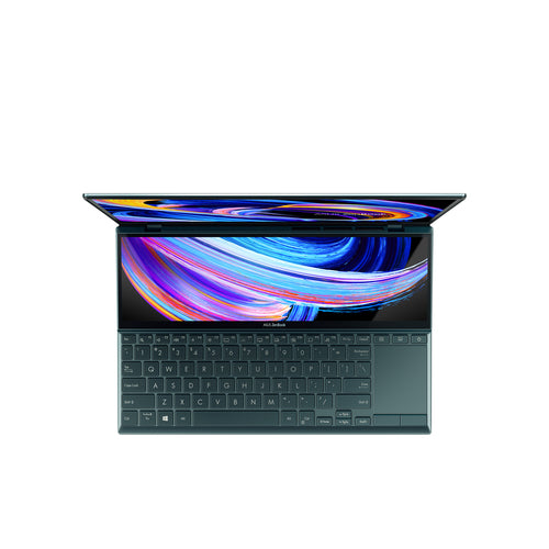 ASUS Zenbook Duo 14 UX482EA-DS71T-CA Intel® Core™ i7 i7-1165G7 Laptop 35.6 cm (14") Touchscreen Full HD 16 GB LPDDR4x-SDRAM 512 GB SSD Wi-Fi 6 (802.11ax) Windows 10 Home Blue