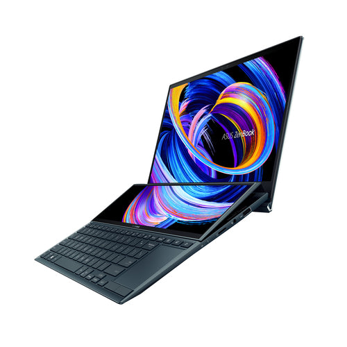 ASUS Zenbook Duo 14 UX482EA-DS71T-CA Intel® Core™ i7 i7-1165G7 Laptop 35.6 cm (14") Touchscreen Full HD 16 GB LPDDR4x-SDRAM 512 GB SSD Wi-Fi 6 (802.11ax) Windows 10 Home Blue