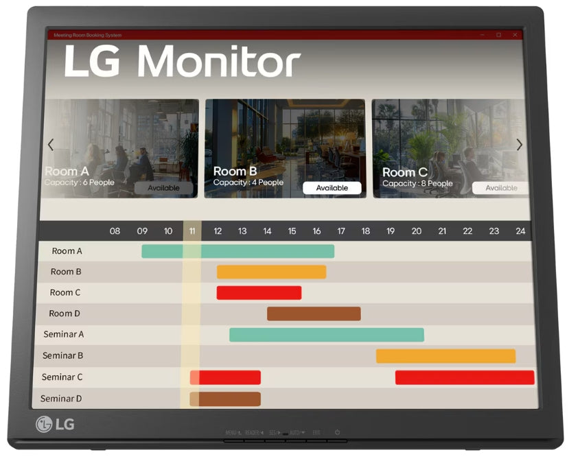 LG 17BR30T-B computer monitor 43.2 cm (17") 1280 x 1024 pixels SXGA LED Touchscreen Tabletop Black