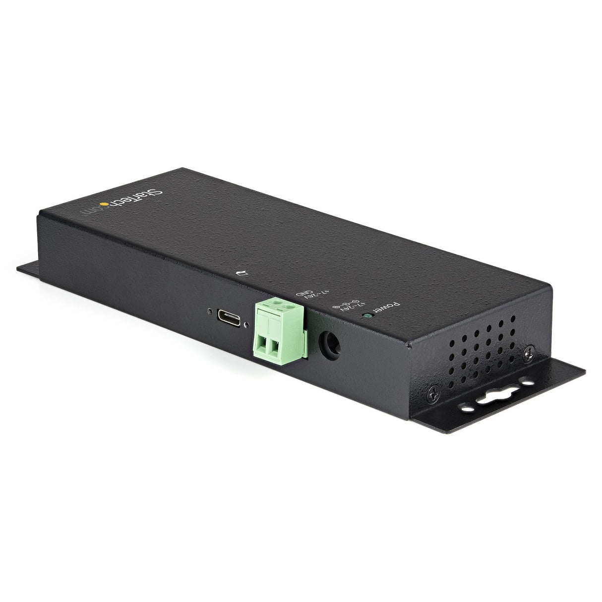 StarTech.com 4-Port USB C Hub 10Gbps - Metal Industrial USB Type-C Hub w/ 3xUSB-A & 1xUSB-C - ESD & Surge Protection - USB-C or USB-A Host - Self-Powered Mountable USB 3.2 Gen 2 Hub - TAA