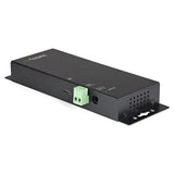 StarTech.com 4-Port USB C Hub 10Gbps - Metal Industrial USB Type-C Hub w/ 3xUSB-A & 1xUSB-C - ESD & Surge Protection - USB-C or USB-A Host - Self-Powered Mountable USB 3.2 Gen 2 Hub - TAA