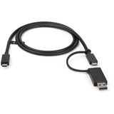 StarTech.com 3.3ft (1m) USB-C Cable with USB-A Adapter Dongle, USB 10Gbps/5Gbps, 100W (5A) PD, 8K 60Hz / 4K 144Hz DP Alt Mode - Thunderbolt Compatible