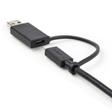 StarTech.com 3.3ft (1m) USB-C Cable with USB-A Adapter Dongle, USB 10Gbps/5Gbps, 100W (5A) PD, 8K 60Hz / 4K 144Hz DP Alt Mode - Thunderbolt Compatible