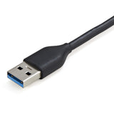StarTech.com 4 Port USB 3.0 Hub - USB-A to 4x USB-A - SuperSpeed 5Gbps Portable USB 3.2 Gen 1 Type-A Hub - USB Bus Powered - Laptop/Desktop USB Hub with Long Cable 28cm & Cable Management