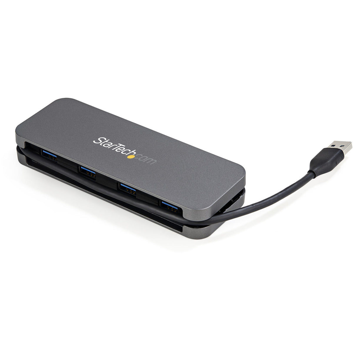 StarTech.com 4 Port USB 3.0 Hub - USB-A to 4x USB-A - SuperSpeed 5Gbps Portable USB 3.2 Gen 1 Type-A Hub - USB Bus Powered - Laptop/Desktop USB Hub with Long Cable 28cm & Cable Management