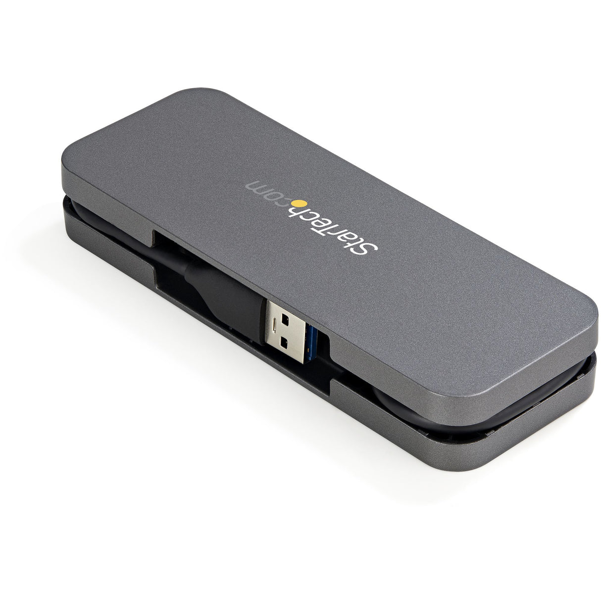 StarTech.com 4 Port USB 3.0 Hub - USB-A to 4x USB-A - SuperSpeed 5Gbps Portable USB 3.2 Gen 1 Type-A Hub - USB Bus Powered - Laptop/Desktop USB Hub with Long Cable 28cm & Cable Management