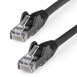 StarTech.com 3ft (90cm) CAT6 Ethernet Cable - LSZH (Low Smoke Zero Halogen) - 10 Gigabit 250Mhz 100W PoE RJ45 UTP Network Patch Cord Snagless with Strain Relief - Black CAT 6, ETL Verified, 24AWG