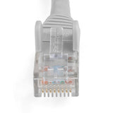 StarTech.com 6in (15cm) CAT6 Ethernet Cable - LSZH (Low Smoke Zero Halogen) - 10 Gigabit 650MHz 100W PoE RJ45 UTP Network Patch Cord Snagless with Strain Relief - Gray CAT 6, ETL Verified, 24AWG