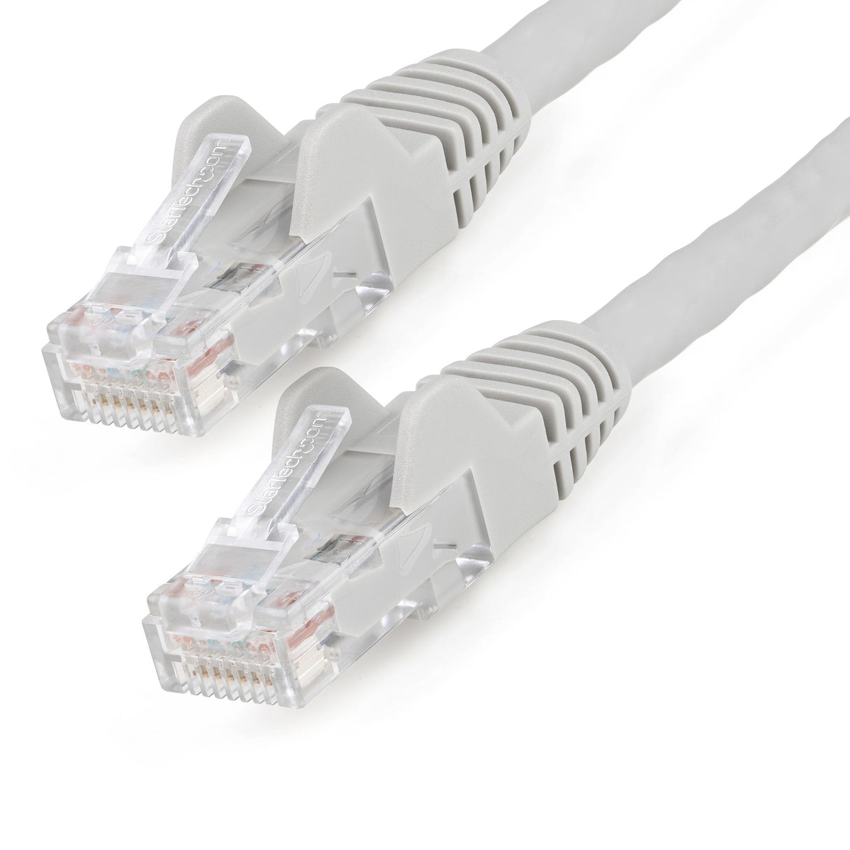 StarTech.com 1ft (30cm) CAT6 Ethernet Cable - LSZH (Low Smoke Zero Halogen) - 10 Gigabit 250Mhz 100W PoE RJ45 UTP Network Patch Cord Snagless with Strain Relief - Gray CAT 6, ETL Verified, 24AWG