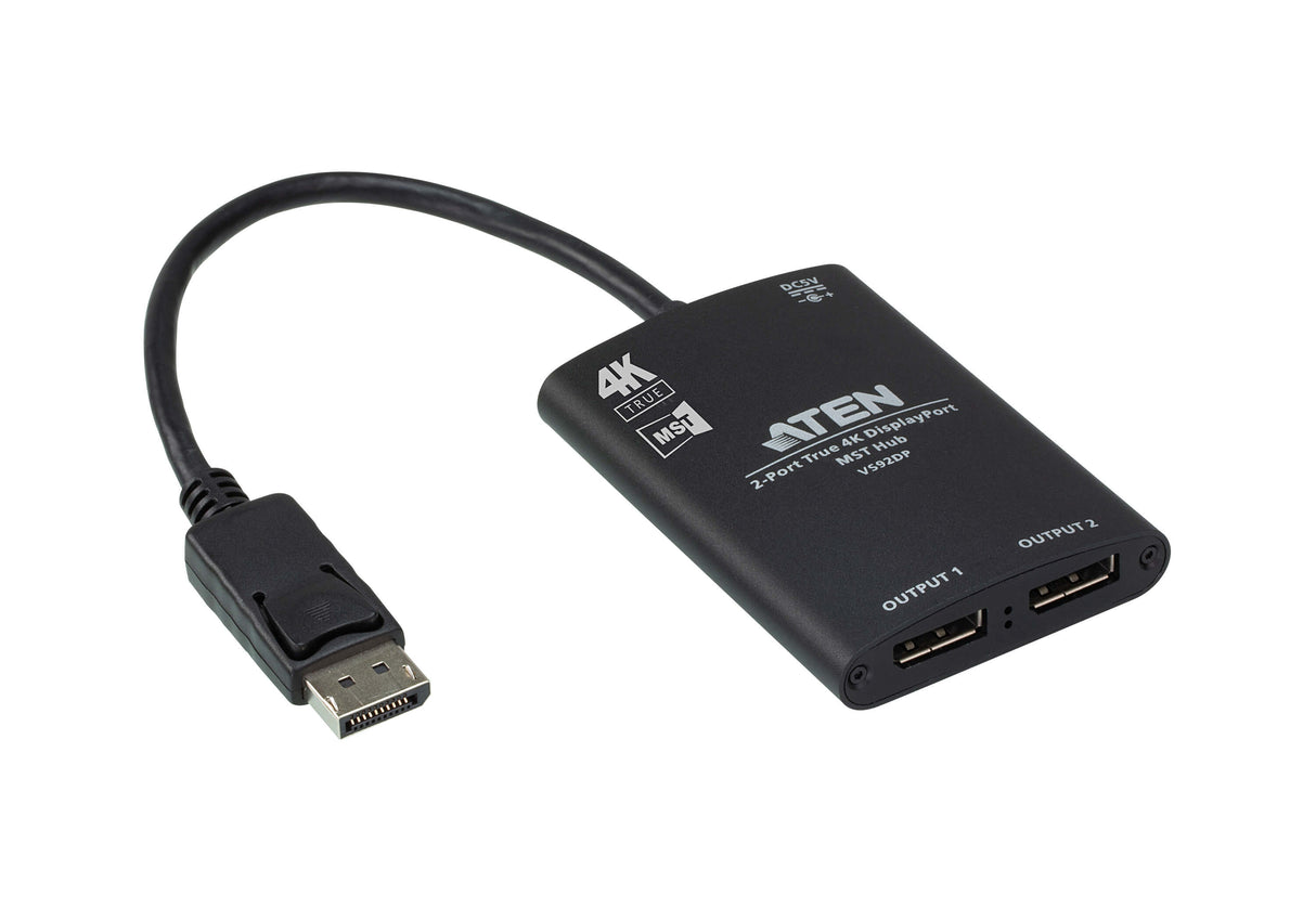ATEN 2-Port True 4K DisplayPort MST Hub