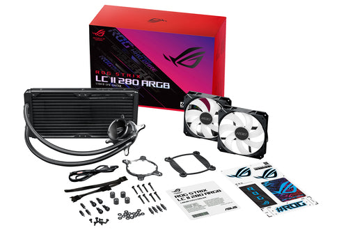 ASUS ROG STRIX LC II 280 ARGB Processor All-in-one liquid cooler 14 cm Black 1 pc(s)