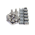 StarTech.com 100-Pack M6 12mm Screws, Square Hole Cage Nuts and Installation Tool, Hardware Mounting Kit for 19" or 10" Server Racks, Cabinets and Enclosures, Silver - TAA