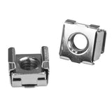 StarTech.com 20-Pack M6 12mm Screws, Square Hole Cage Nuts and Installation Tool, Hardware Mounting Kit for 19" or 10" Server Racks, Cabinets and Enclosures, Silver - TAA