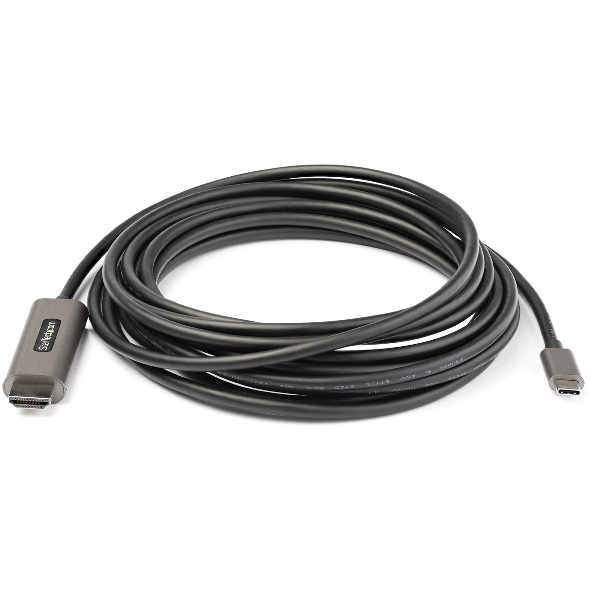 StarTech.com 16.4ft (5m) USB C to HDMI Cable 4K 60Hz w/ HDR10 - Ultra HD USB Type-C to 4K HDMI 2.0b Video Adapter Cable - USB-C to HDMI HDR Monitor/Display Converter - DP 1.4 Alt Mode HBR3