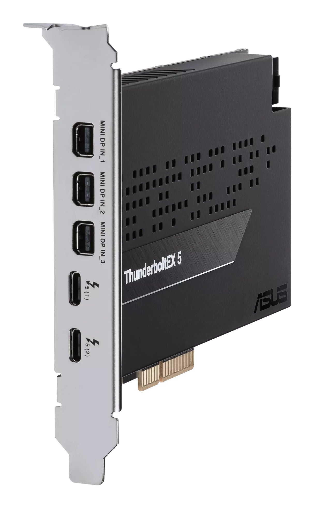 ASUS ThunderboltEX 5 interface cards/adapter Internal Mini DisplayPort, USB 2.0, PCIe, USB Type-C, Thunderbolt, VGA