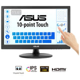 ASUS Touch VT169HE computer monitor 39.6 cm (15.6") 1920 x 1080 pixels Full HD LED Touchscreen Tabletop Black