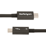 StarTech.com 1.6ft (50cm) Thunderbolt 4 Cable - 40Gbps - 100W PD - 4K/8K Video - Intel-Certified Thunderbolt Cable - Compatible w/USB 4/Thunderbolt 3/USB 3.2/USB Type-C/DisplayPort