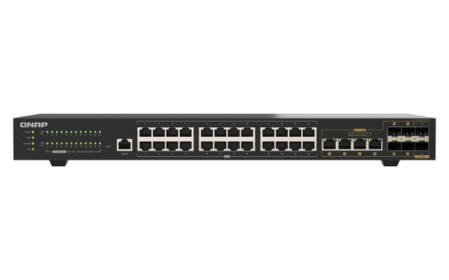 QNAP QSW-M2130-4C2S24T network switch Managed L2 2.5G Ethernet (100/1000/2500) 1U Black