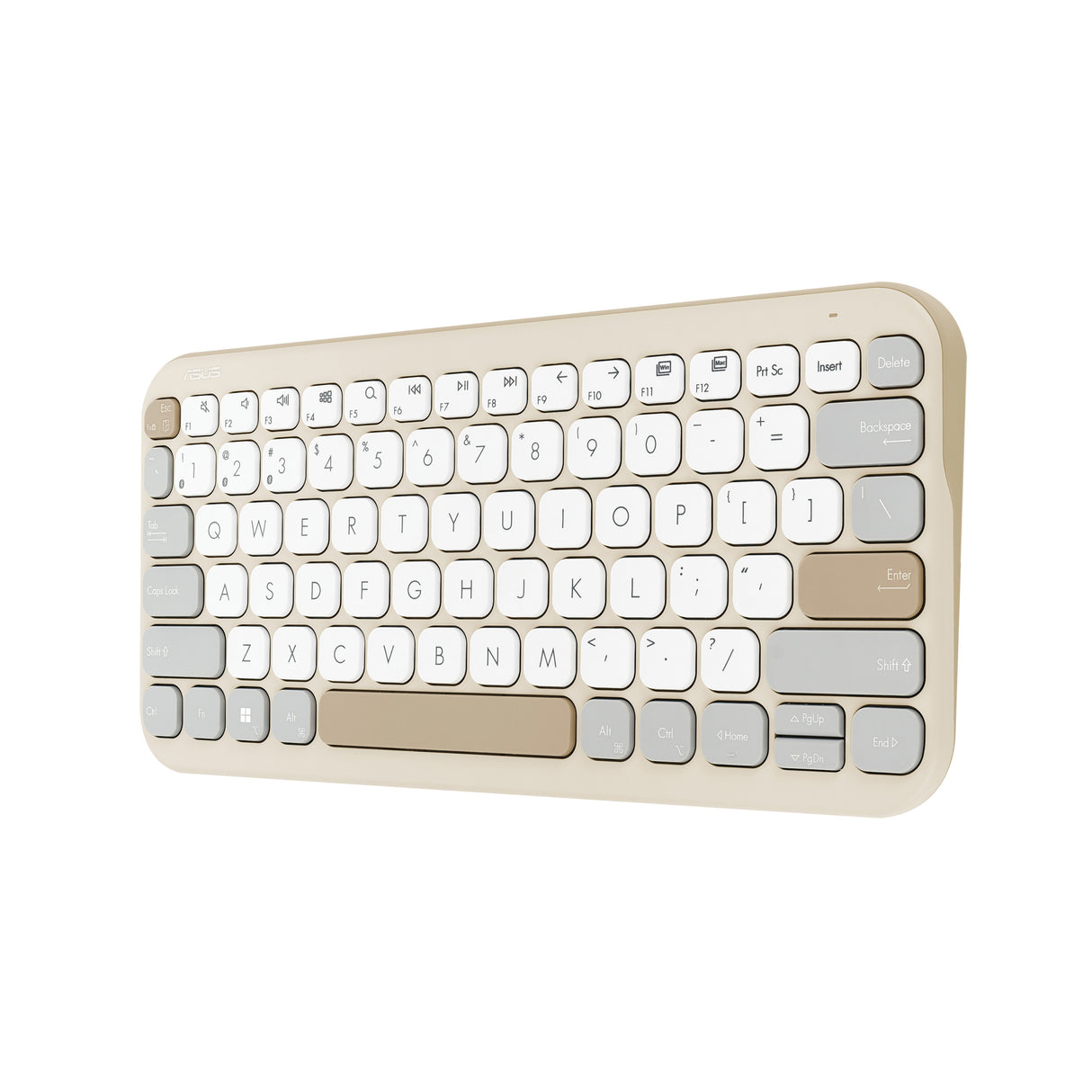 ASUS Marshmallow KW100 keyboard Home Bluetooth QWERTY US English Beige