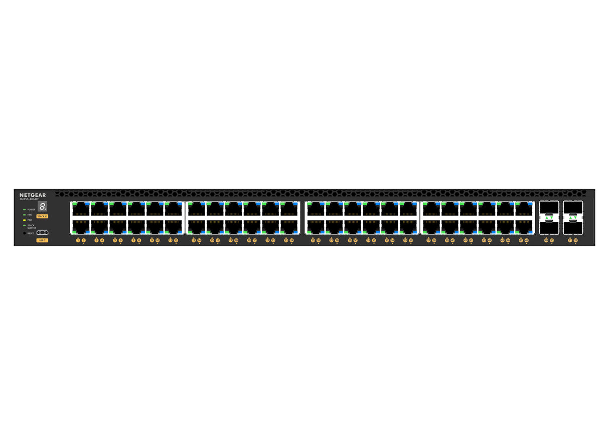 NETGEAR GSM4352 Managed L3 Gigabit Ethernet (10/100/1000) Power over Ethernet (PoE) 1U Black