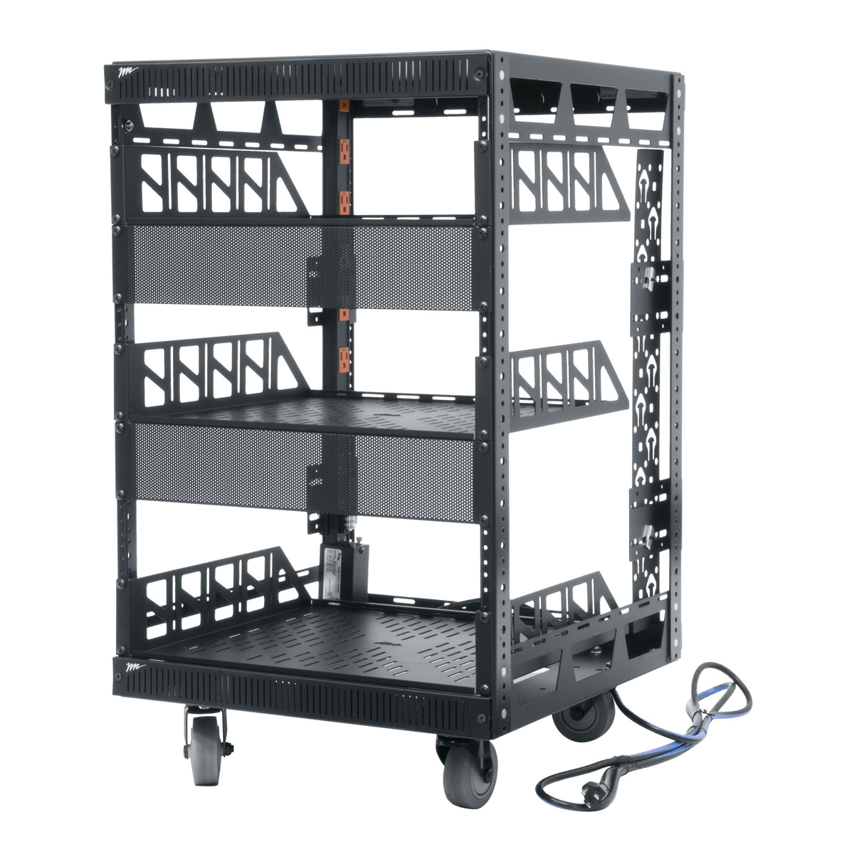 Middle Atlantic 14 RU Pre-Configured Slim 5 Series 19-1/8 Inch Wide Rack Frame, 20 Inches Deep