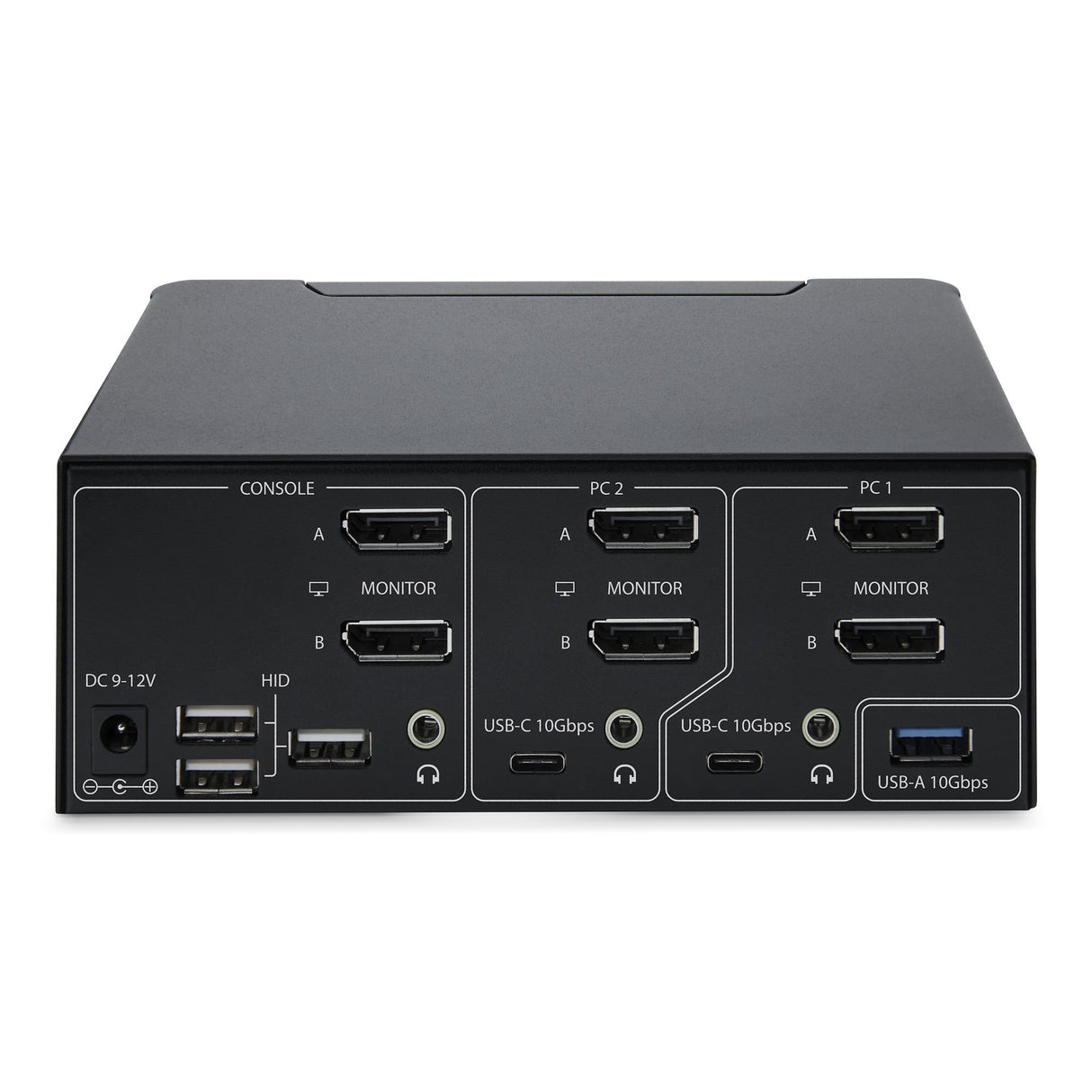 StarTech.com 2-Port Dual-Monitor DisplayPort KVM Switch, 8K 60Hz / 4K 144Hz, DP 1.4, 2x USB 10Gbps Ports, 4x USB HID Ports, Hotkey Switching, TAA Compliant