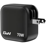 Verbatim Mini GaN Charger 70W 3 Port US plug with EU and UK adaptors