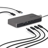 StarTech.com 4-Port Thunderbolt™ 5 Hub with Thunderbolt™ Share KVM, 80/120Gbps, 8K 60Hz or 4K 144Hz, 140W PD, USB-A 10Gbps, TB4 & USB4, MacBook M5 Pro M5 Max