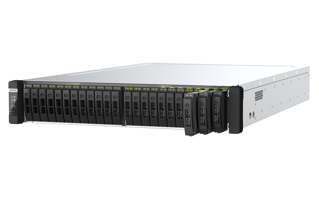 QNAP TDS-h2489FU NAS Rack (2U) Intel Xeon Silver 4314 512 GB DDR4 0 TB QuTS hero Black, Silver