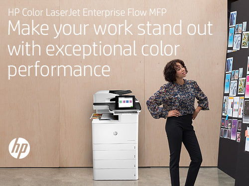 HP Color LaserJet Enterprise Flow LaserJet Enterprise Flow M776z Wireless Multifunction Color Printer, Copier, Scanner; Duplex