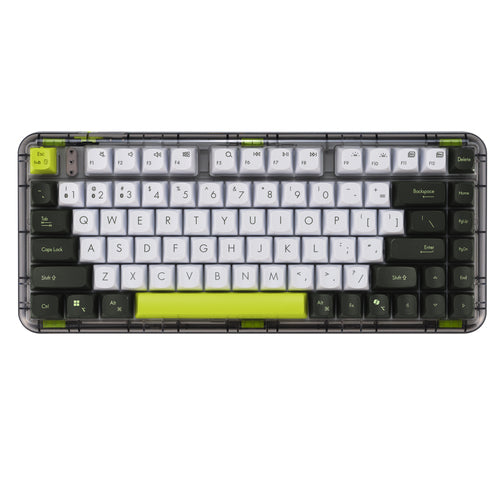 ASUS Jelly75 KD201 /VT-GN/US/80 keyboard Universal USB + RF Wireless + Bluetooth Green, White, Black
