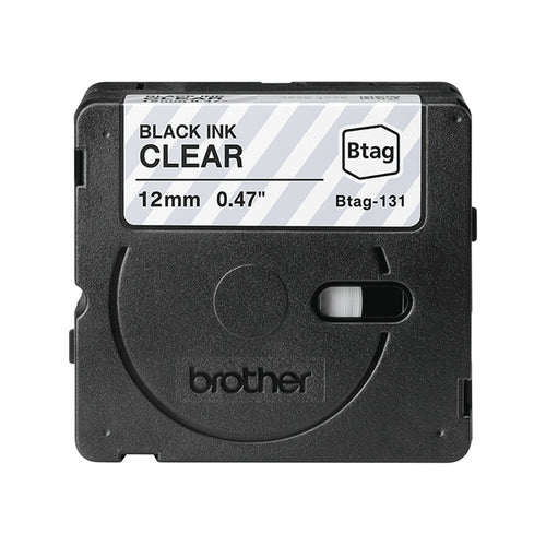 Brother BTAG-131 label-making tape Black on transparent