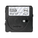 Brother BTAG-131 label-making tape Black on transparent